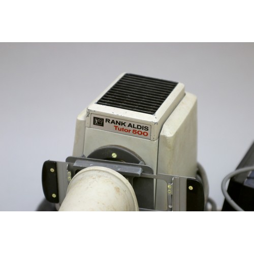 183 - Three 35mm slide projectors, including a Rank Aldis tutor 500, with box and accessories, also includ... 