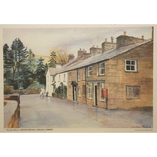 241 - A John Cooke print taken from a painting by the artist of Ravenstondale, Carlisle, Cumbria Post Offi... 