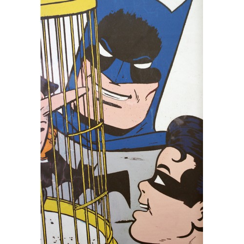 242 - A pair of Batman and Robin Canvas prints, depicting covers of DC Comics (2)

No:120 Feb Issue depict... 