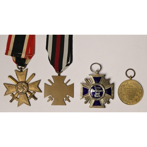 260 - Four German medals, including one WWI and one WWII