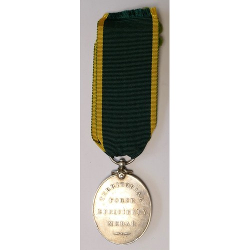 263 - George V Territorial Force Efficiency Medal, awarded to Sjt. G. Duthie, 7th Gordon Highlanders