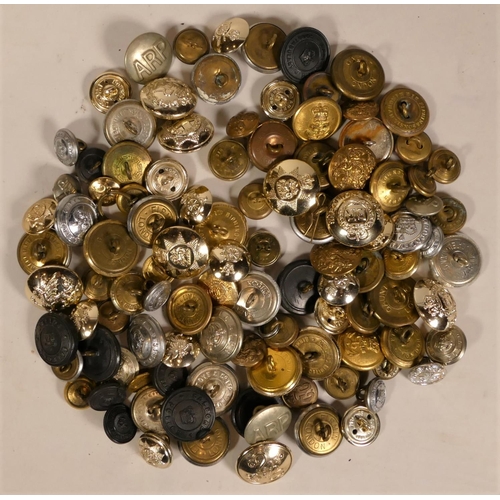 287 - A collection of Military, Police and Naval buttons.