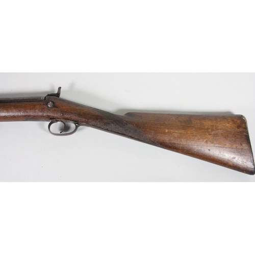 289 - A 19th century pin fire carbine, with later ramrod.