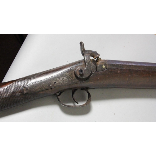 289 - A 19th century pin fire carbine, with later ramrod.