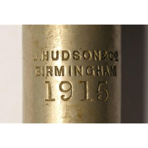 297 - Two Hudson whistles, both dated 1915