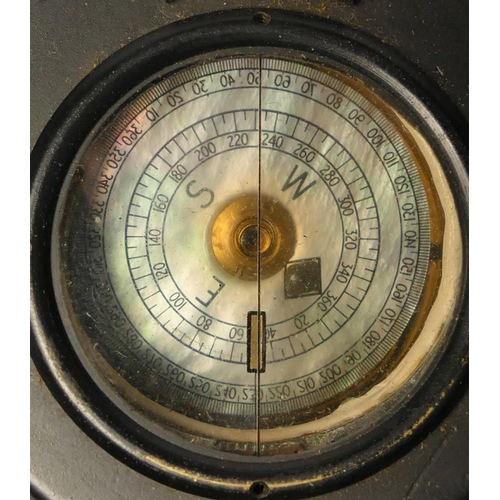 298 - A WWII Mk III British Compass, by T.G. Co. Ltd. number B31235, broad arrow, dated 1940, box