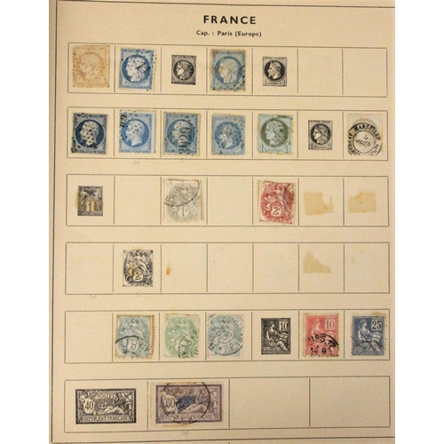 305 - A collection of stamps, to include a Kalian album, a GB album, mid 20th century with 1d reds and a e... 