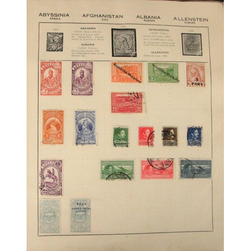 305 - A collection of stamps, to include a Kalian album, a GB album, mid 20th century with 1d reds and a e... 