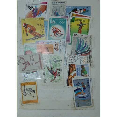 306 - A large collection of stamps, to include albums and stockbooks, and hundreds of loose (7)