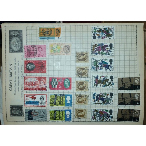 306 - A large collection of stamps, to include albums and stockbooks, and hundreds of loose (7)