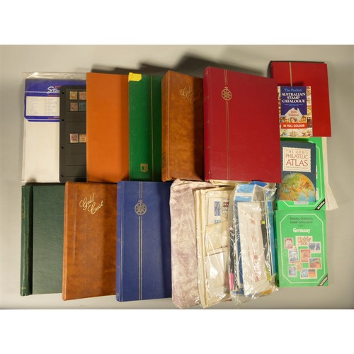 307 - A collection of stamps, to include mint and used, a box of mainly German plus two catalogues