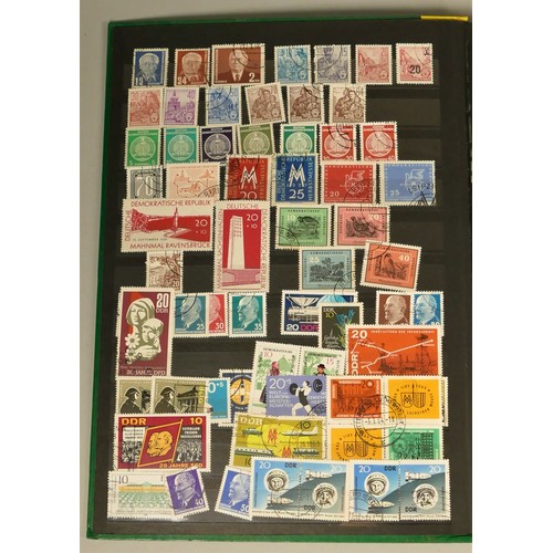 307 - A collection of stamps, to include mint and used, a box of mainly German plus two catalogues