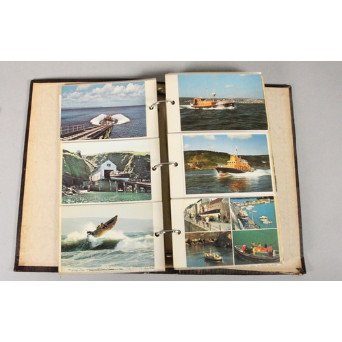 325 - Brian Masterman Collection; two albums of nautical postcards, including the Cunard Collection by Mar... 