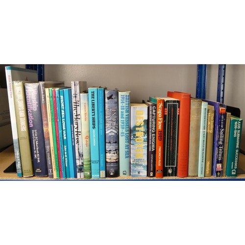 354 - A collection of nautical themed books to include, The Southseaman, RYA training manual, Ship Steward... 