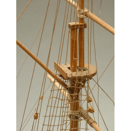 363 - Coast guard cutter, static display model, ayous wood, plank on frame construction, 54 x 56cm.