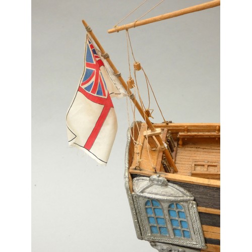 364 - HMS Unicorn, static display model, ayous wood, plank on frame construction, 76 x 76cm.
HMS Unicorn w... 