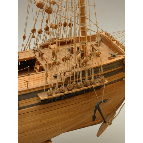 364 - HMS Unicorn, static display model, ayous wood, plank on frame construction, 76 x 76cm.
HMS Unicorn w... 