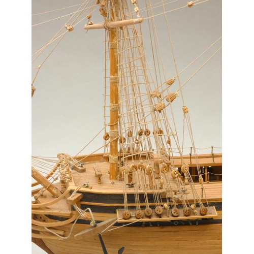 364 - HMS Unicorn, static display model, ayous wood, plank on frame construction, 76 x 76cm.
HMS Unicorn w... 