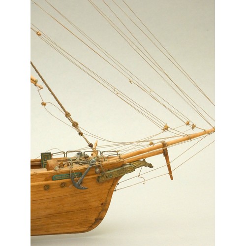 365 - Thermopylae, tea clipper, static display model, 1:124 scale, ayous wood, plank on frame construction... 