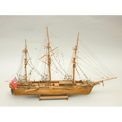 365 - Thermopylae, tea clipper, static display model, 1:124 scale, ayous wood, plank on frame construction... 