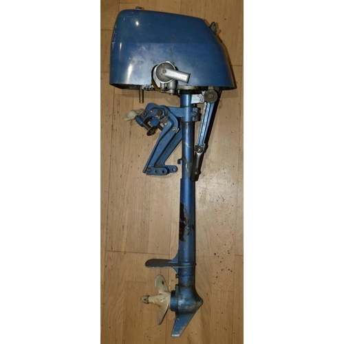 395 - A Sea2 Bee outboard petrol short shaft motor, type L35L, 35cc, serial number 035279010, 2 blade prop... 