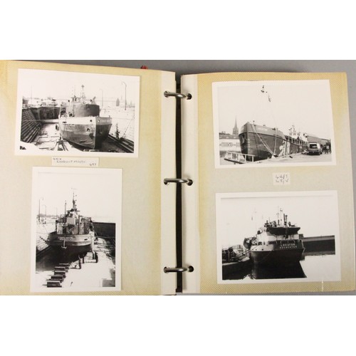 326 - Brian Masterman Collection; four albums of photographic reproductions of nautical postcards, photogr... 