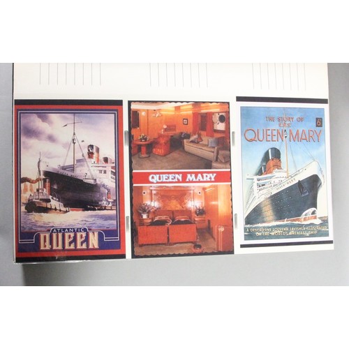 326 - Brian Masterman Collection; four albums of photographic reproductions of nautical postcards, photogr... 