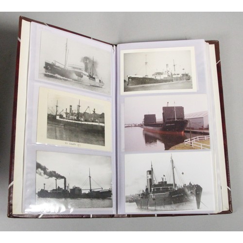 326 - Brian Masterman Collection; four albums of photographic reproductions of nautical postcards, photogr... 