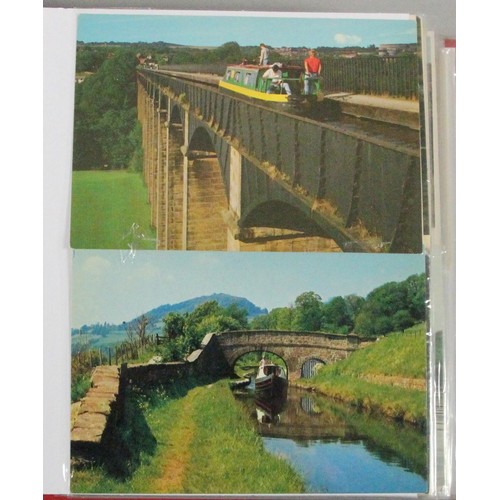 328 - Brian Masterman Collection; an album of postcards to include narrow boats, passenger liners and brid... 