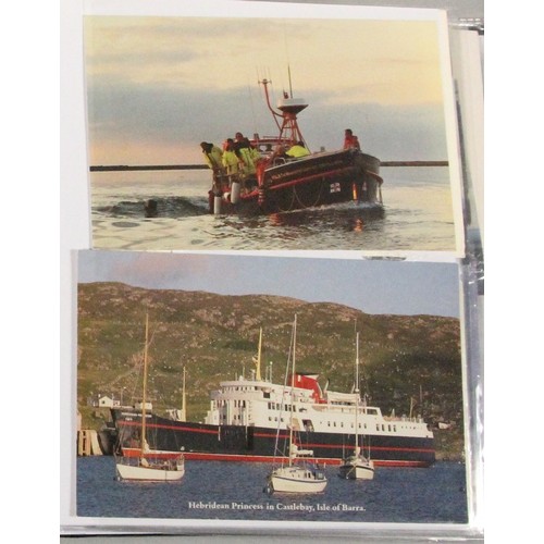 328 - Brian Masterman Collection; an album of postcards to include narrow boats, passenger liners and brid... 