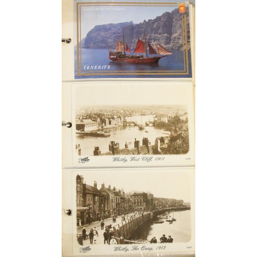 329 - Brian Masterman Collection; two albums of postcards related to passenger liners, ferries, general ca... 