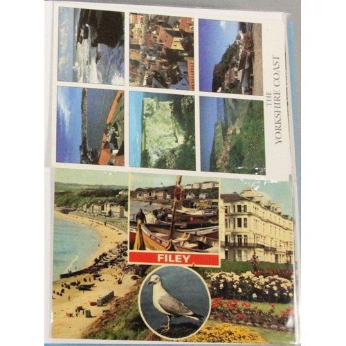 330 - Brian Masterman Collection; two albums of Yorkshire and Lancashire holiday postcards, to include Rai... 