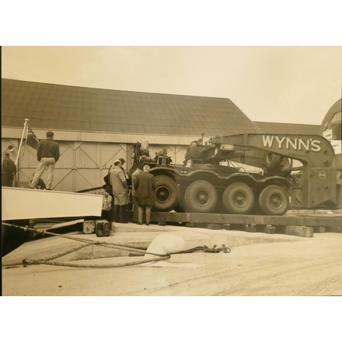 332 - Brian Masterman Collection; Four brass shipping company wall plaques, A.F. Budge, P.K.Harris, Appled... 