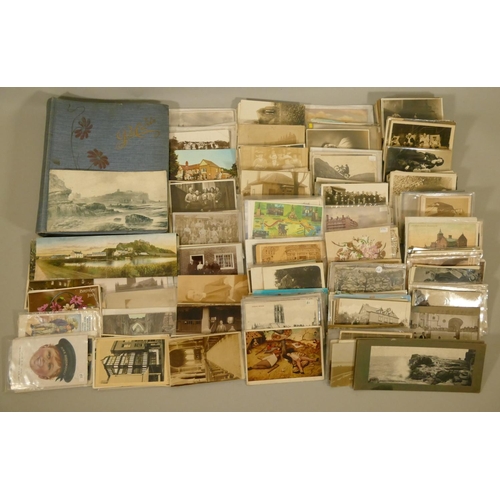 336 - A large collection of Edwardian and later postcards, various subjects to include a quantity of unuse... 