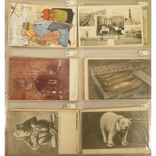 336 - A large collection of Edwardian and later postcards, various subjects to include a quantity of unuse... 