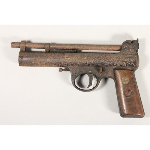 285 - Webley & Scott, Birmingham, a .22 barrel-cocking air pistol, Model 'MKI Straight grip', serial no. 2... 