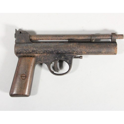 285 - Webley & Scott, Birmingham, a .22 barrel-cocking air pistol, Model 'MKI Straight grip', serial no. 2... 