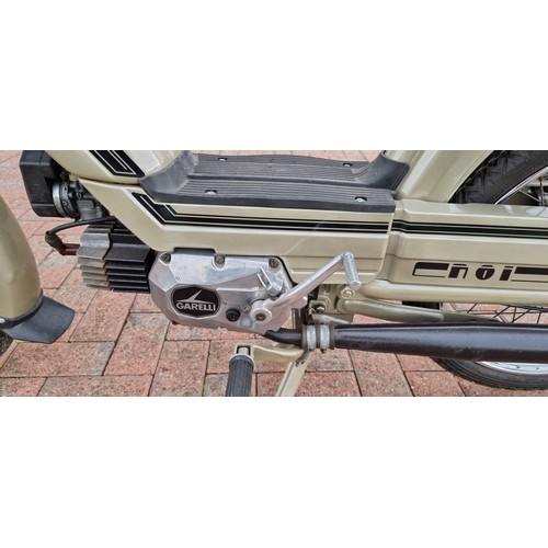 603 - 1983 Garelli Moped, 49cc. Registration number A716 MNW. Frame number 00106. Engine number 386341.
In... 