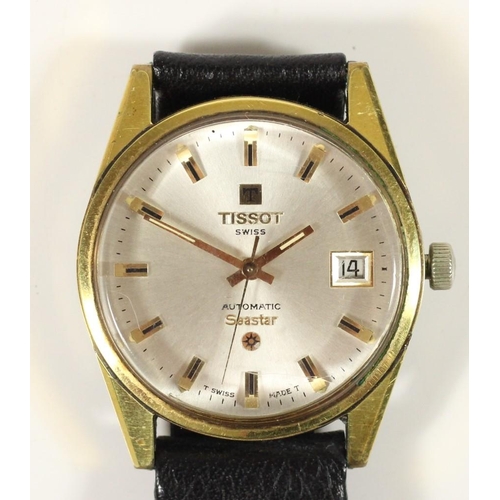 Tissot SeaStar gilt metal automatic date gentleman s wristwatch