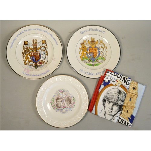 A collection of Royal memorabilia ceramics and other items to include ...