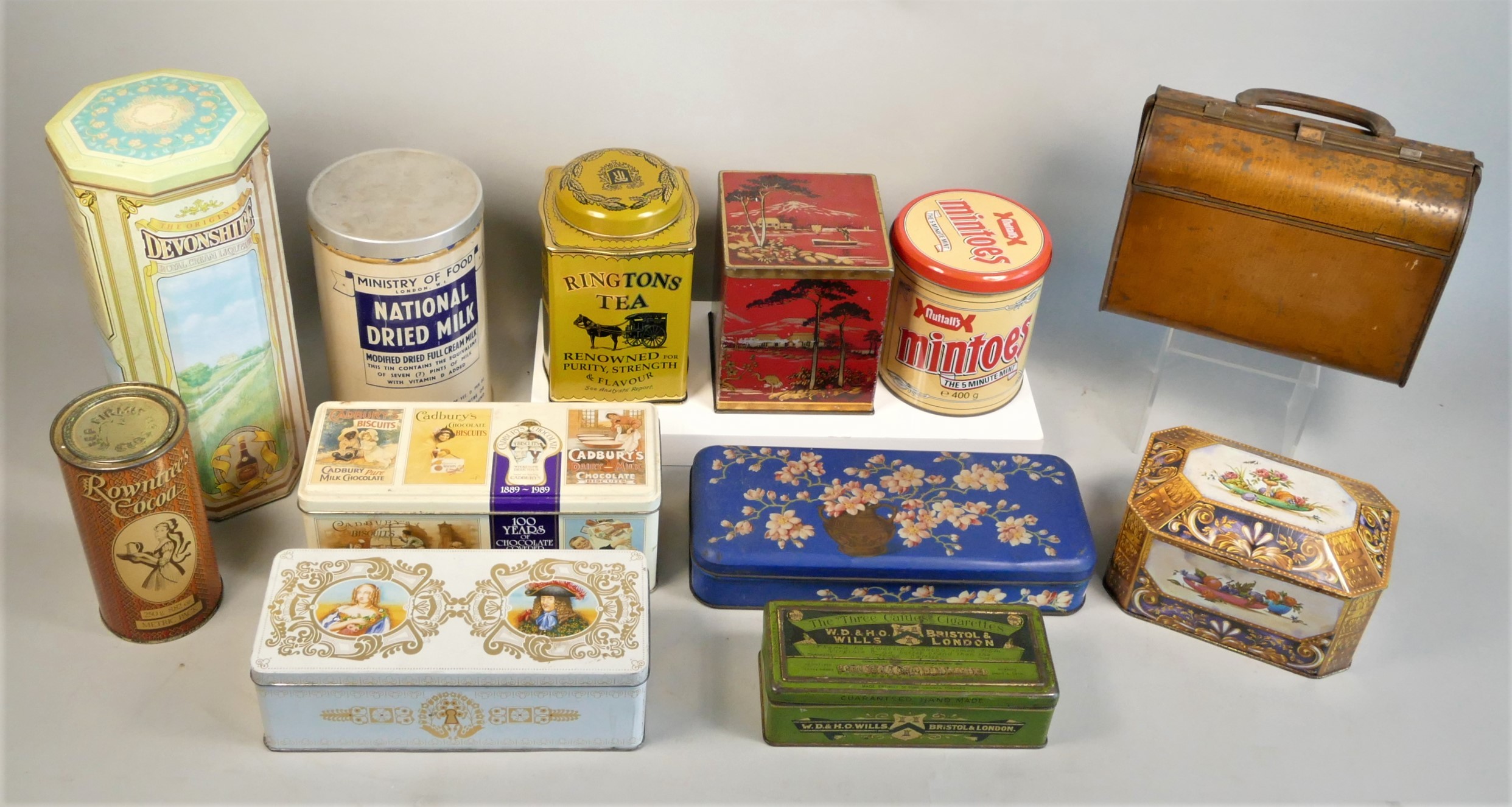 Vintage Huntley & Palmers Biscuits Tin, Mid-century Cookie Tin