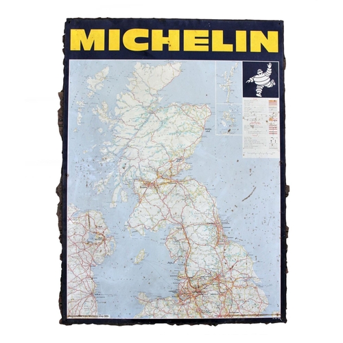 77 - Michelin, a single sided printed tin map of Northern Ireland and Scotland, 87 x 63 cm