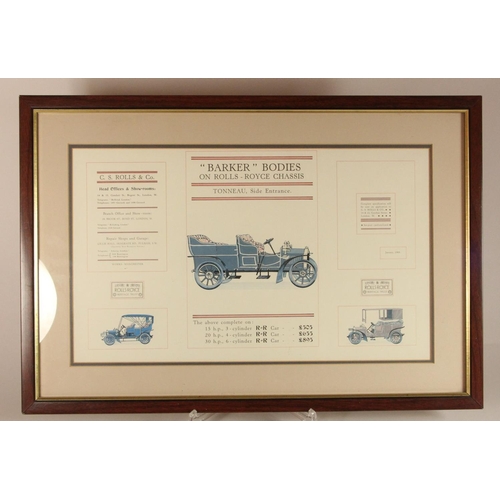 89 - A pressed aluminum single sided Kohler Engines advertising sign, 24 x 91 cm, together with a Barker ... 