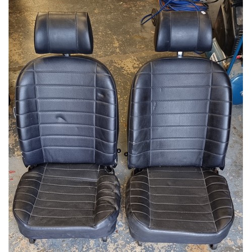 147 - Two pairs of MGB vinyl seats