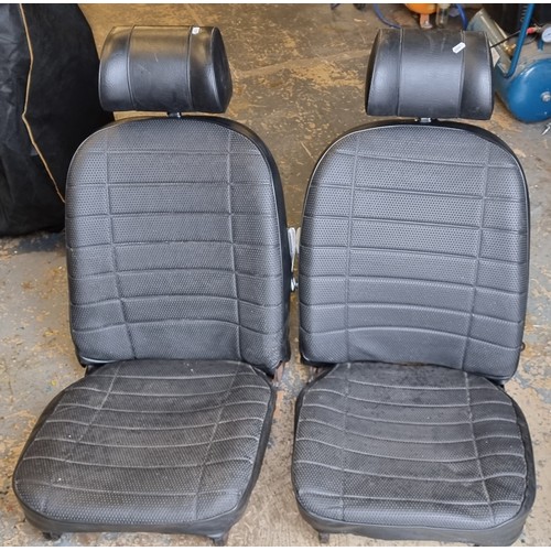 147 - Two pairs of MGB vinyl seats