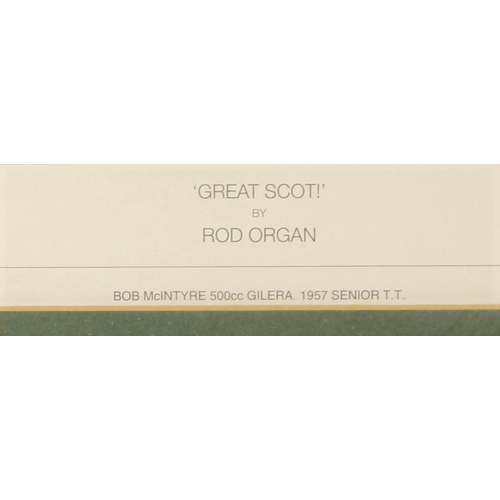 105 - After Rod Organ, Great Scott, limited edition print, 134/300, signed in pencil by the artist, 40 x 6... 