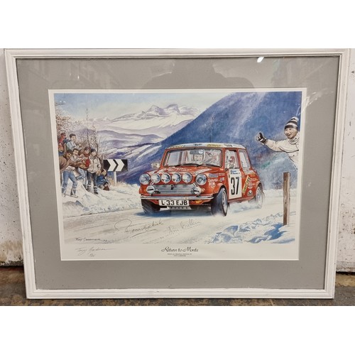 107 - Tony Gardiner, Return to Monte, a limited edition print, 65/100 signed by the artist, Ron Crellin an... 