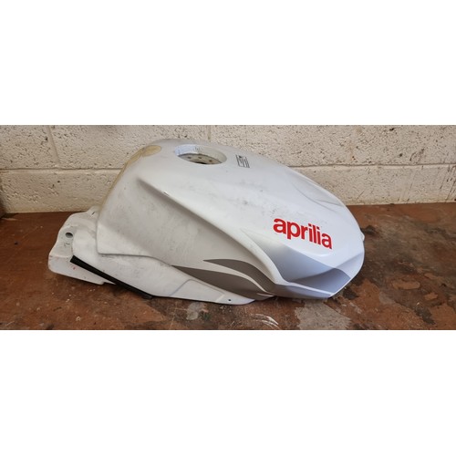 166 - An Aprilla RSV petrol tank in white