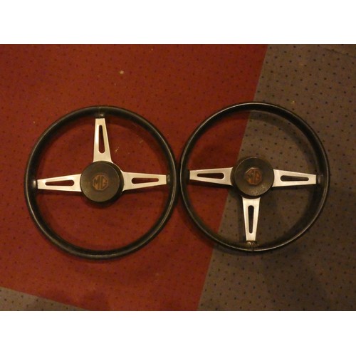 129A - Two MGB steering wheels