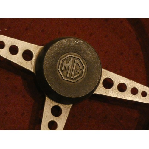 129 - Two MGB steering wheels